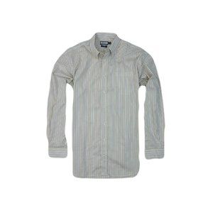 House of Carrington XL Beige Striped Cotton Long Sleeve Shirt